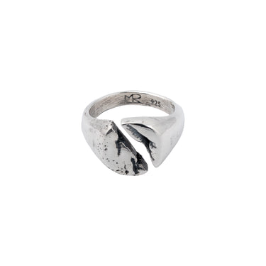 Center Split Signet Ring — front view
