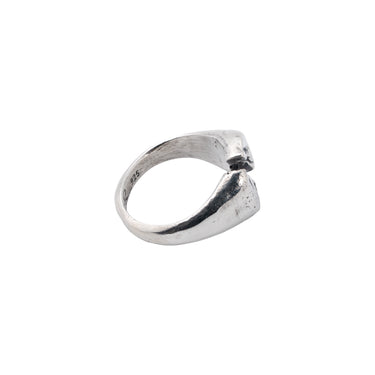 Center Split Signet Ring — right side view