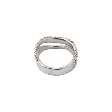 Crater Crevice Ring — back view