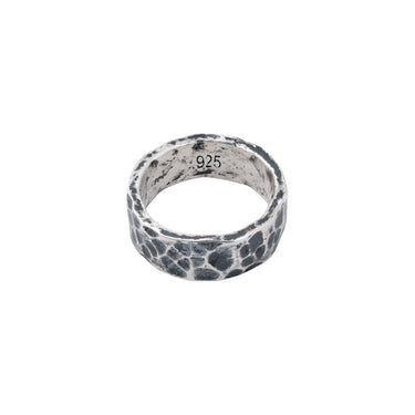 Hammered Ring — left side view