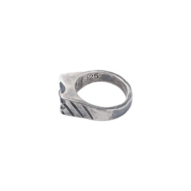 Ridge Signet Ring — left side view