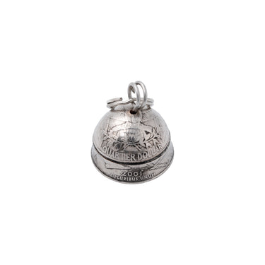 US Coin Bell Charm — back view