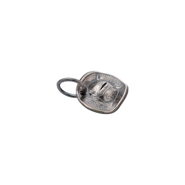US Coin Cowboy Charm — back view