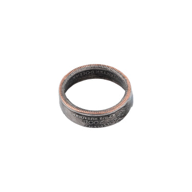 US Quarter Coin Ring — back view