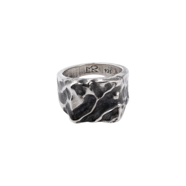 Wave Crest Signet Ring — front view