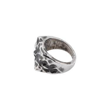 Wave Crest Signet Ring — left side view