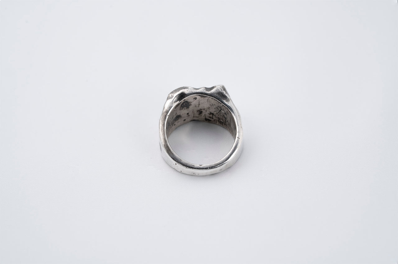 Wave Crest Signet Ring