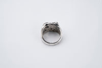Wave Crest Signet Ring