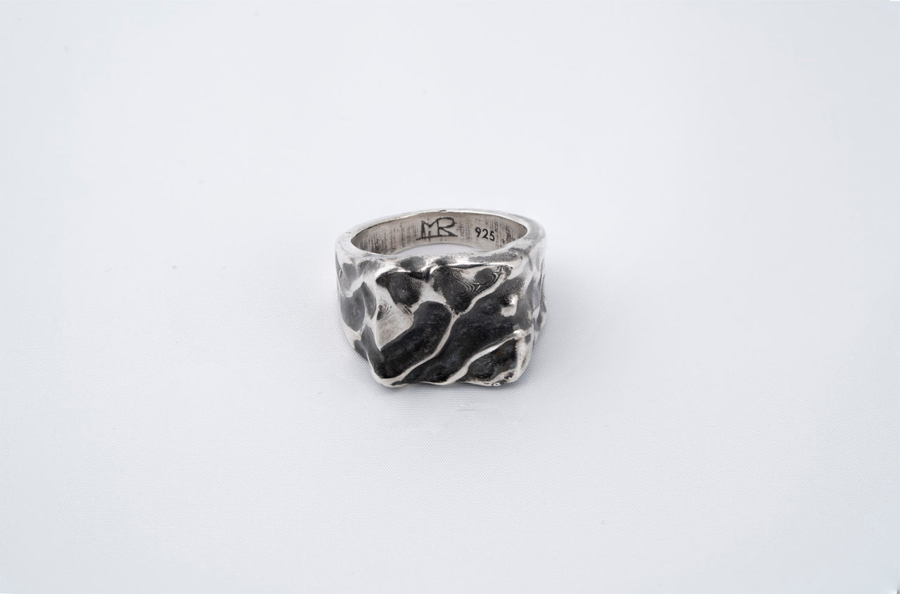 Wave Crest Signet Ring