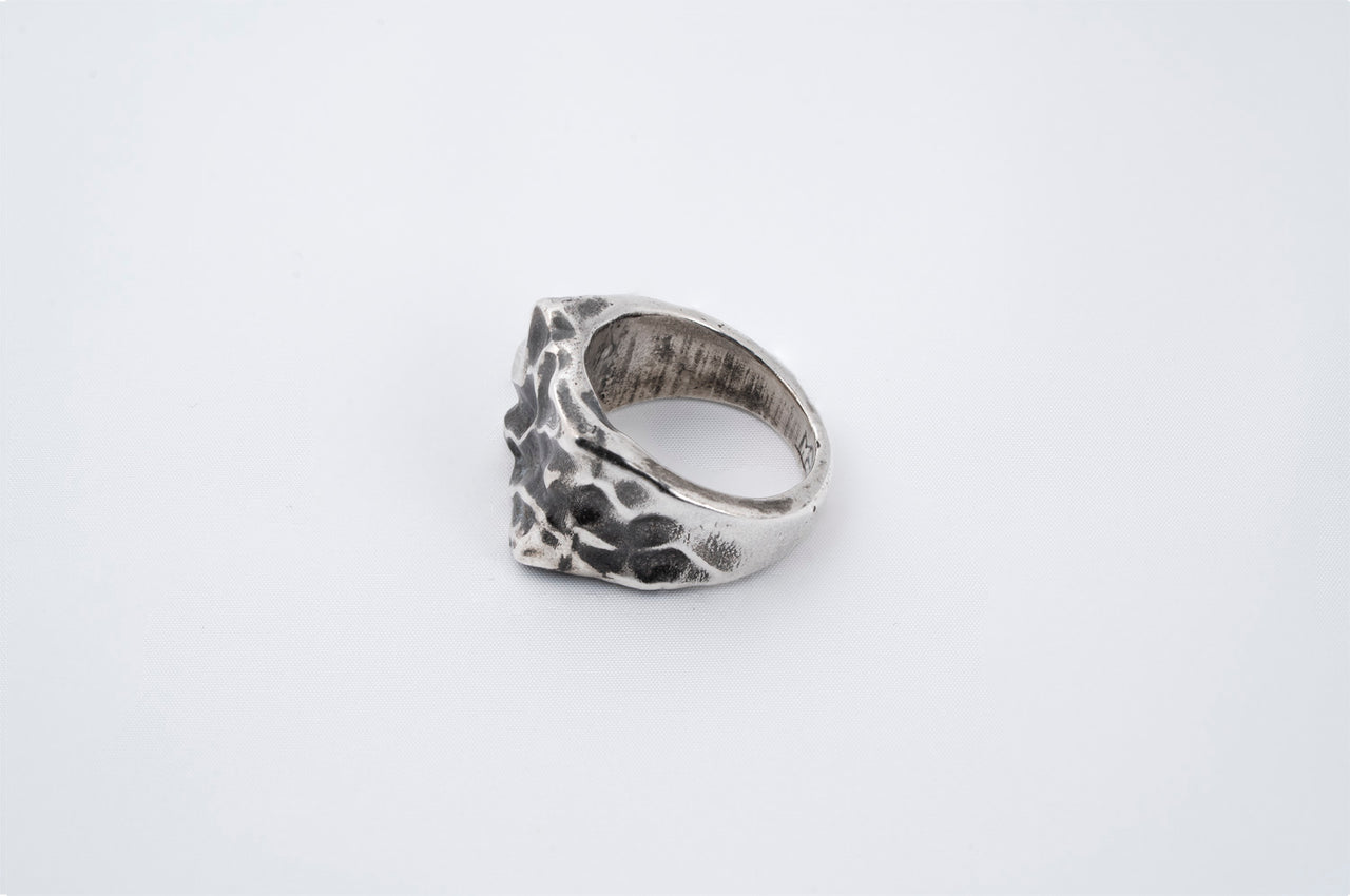 Wave Crest Signet Ring