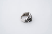 Wave Crest Signet Ring